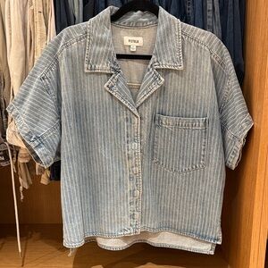 Pistola Light Blue Striped Shirt